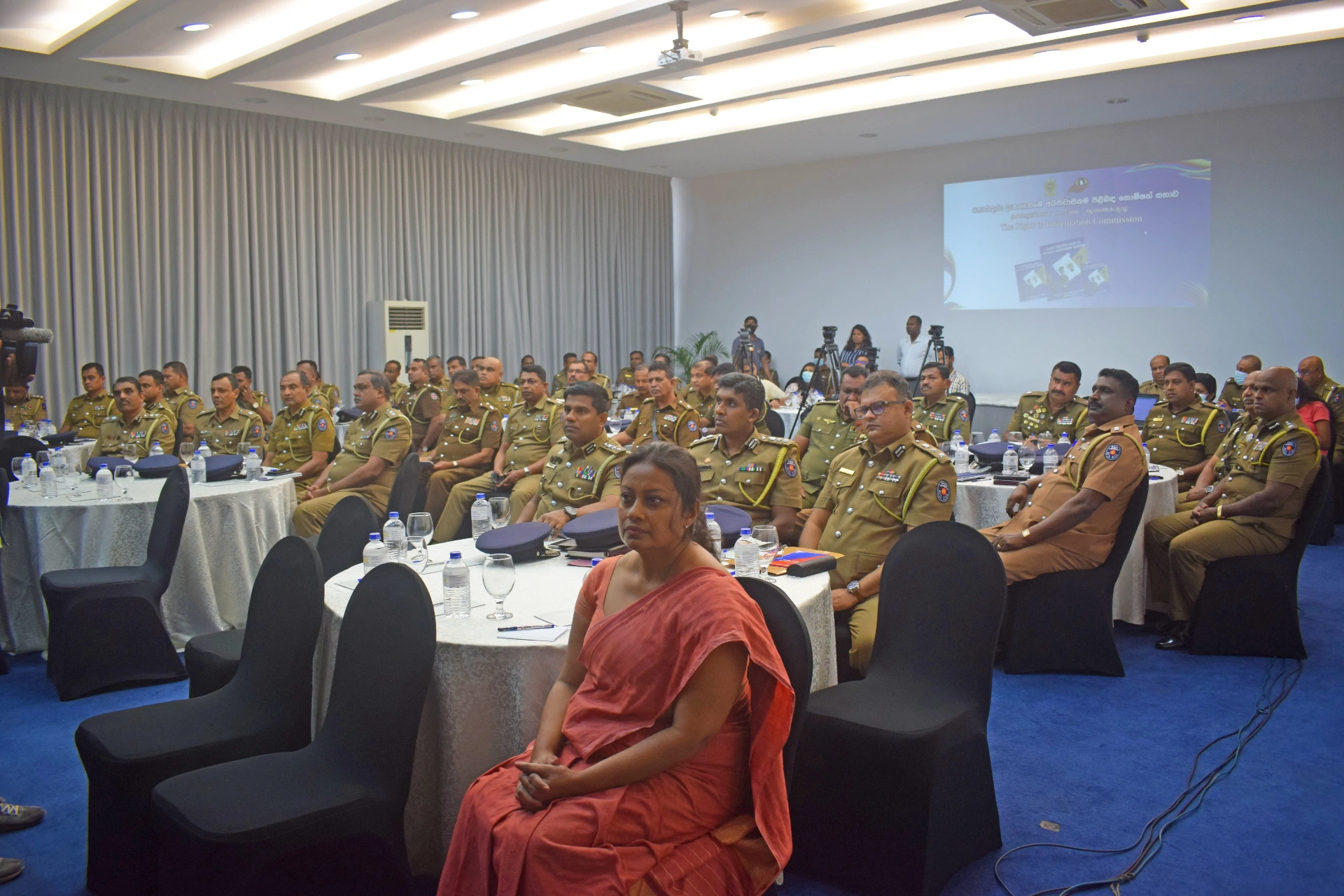 RTI awareness training session with police officers